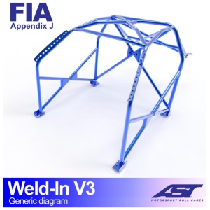 Inlas E46 V3 rolkooi van AST Roll Cages voor de BMW E46 Coupé