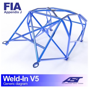 Inlas E46 V5 rolkooi van AST Roll Cages voor de BMW E46 Coupé