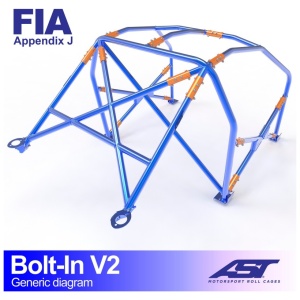 Bolt-in E30 Sedan AWD V2 rolkooi van AST Roll Cages voor de vierwielaangedreven BMW E30 325iX