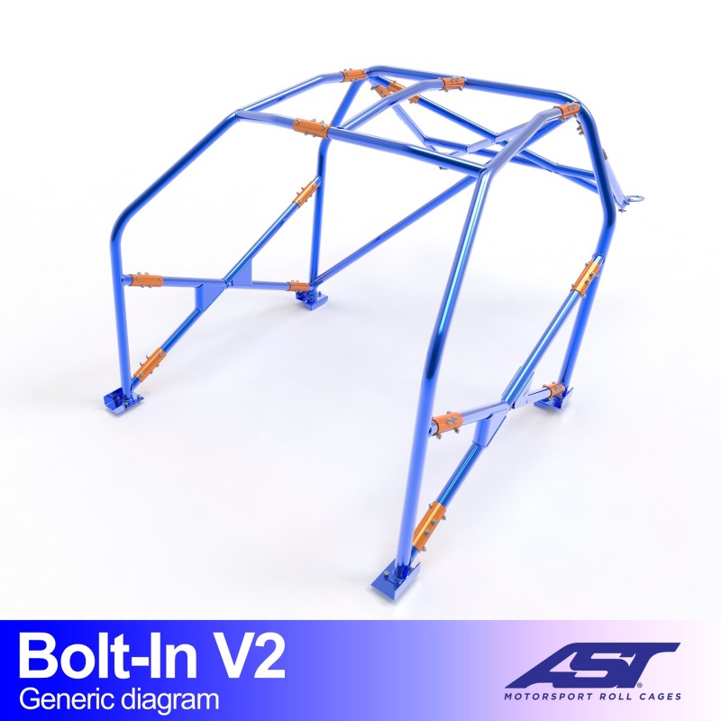 AST Bolt-in Rolkooi BMW E39 Sedan V2 1 Bolt-in E39 Sedan V2 rolkooi van AST Roll Cages voor de BMW 5-Serie E39 sedan