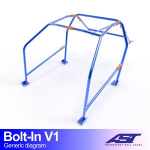 Bolt-in E46 Compact V1 rolkooi van AST Roll Cages voor de BMW E46 3-deurs Compact