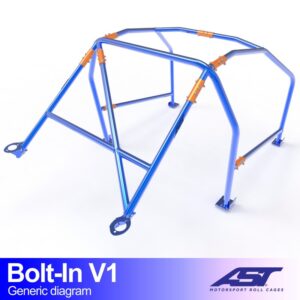 Bolt-in E46 Compact V1 rolkooi van AST Roll Cages voor de BMW E46 3-deurs Compact