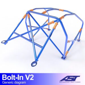 Bolt-in E46 Compact V2 rolkooi van AST Roll Cages voor de BMW E46 3-deurs Compact