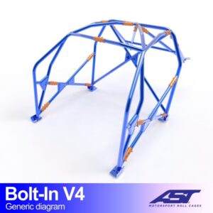 Bolt-in E46 Compact V4 rolkooi van AST Roll Cages voor de BMW E46 3-deurs Compact