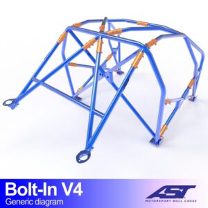 Bolt-in E46 Compact V4 rolkooi van AST Roll Cages voor de BMW E46 3-deurs Compact