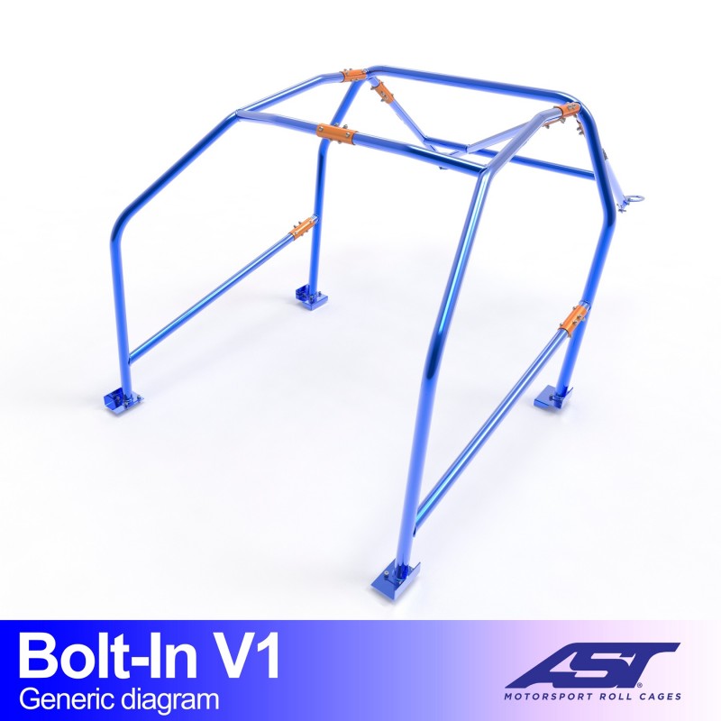 AST Bolt-in Rolkooi BMW E46 Touring V1 1 Bolt-in E46 Touring V1 rolkooi van AST Roll Cages voor de BMW E46 Touring