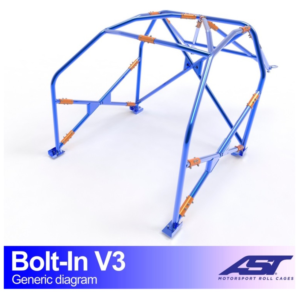 Bolt-in E46 Touring V3 rolkooi van AST Roll Cages voor de BMW E46 Touring