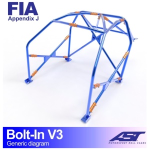 Bolt-in E46 V3 rolkooi van AST Roll Cages voor de BMW E46 Coupé