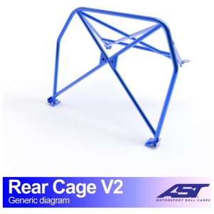 Halve rolkooi E46 Compact V2 van AST Roll Cages voor de BMW E46 Compact