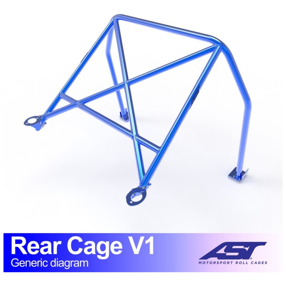 Halve rolkooi E93 Cabrio V1 van AST Roll Cages voor de open BMW E93 cabrio