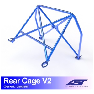 Halve rolkooi Z3 Roadster V2 van AST Roll Cages voor de BMW Z3 Roadster