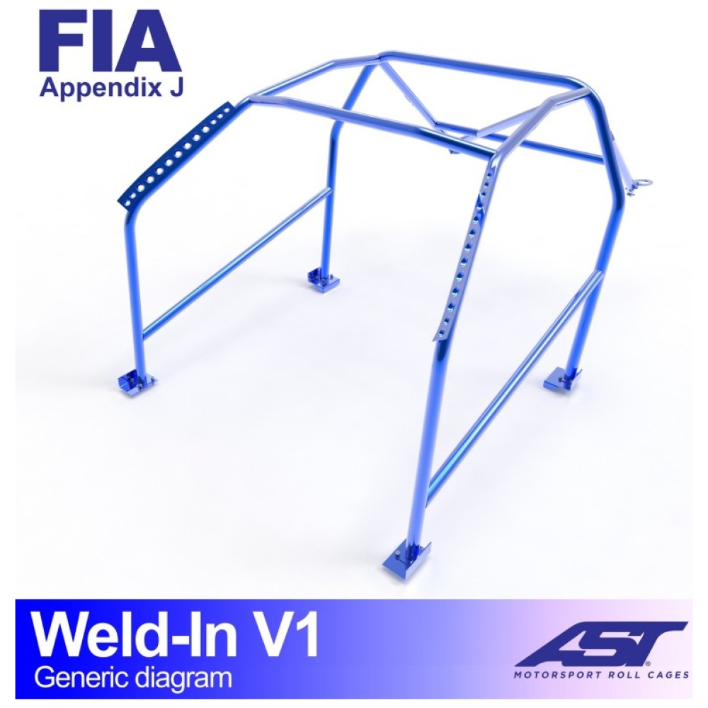 Inlas E21 Coupé V1 rolkooi van AST Roll Cages voor de BMW 3-Serie E21 Coupé