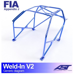 Inlas E21 Coupé V2 rolkooi van AST Roll Cages voor de BMW 3-Serie E21 Coupé