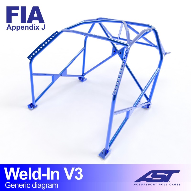 AST Inlas Rolkooi BMW E21 Coupé V3 1 Inlas E21 Coupé V3 rolkooi van AST Roll Cages voor de BMW 3-Serie E21 Coupé