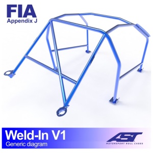 Inlas E24 Coupé V1 rolkooi van AST Roll Cages voor de BMW 6-Serie E24 Coupé