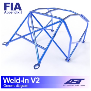 Inlas E30 Sedan AWD V2 rolkooi van AST Roll Cages voor de vierwielaangedreven BMW E30 325iX