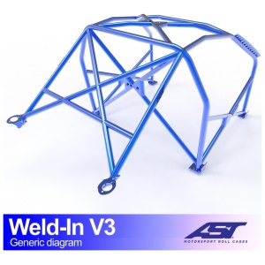 Inlas E34 Touring V3 rolkooi van AST Roll Cages voor de BMW E34 Touring