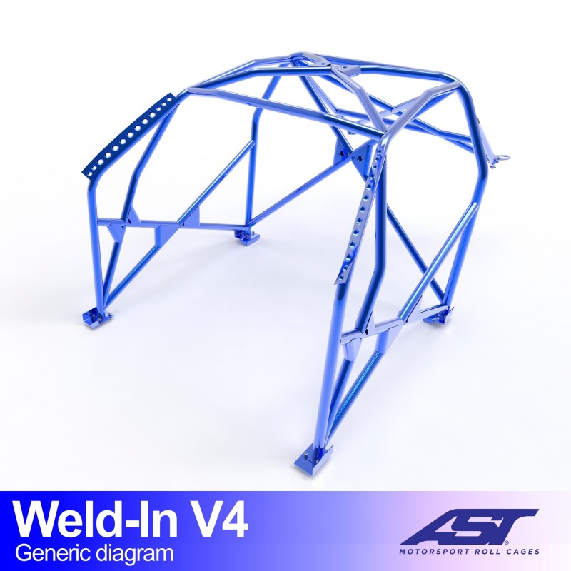 AST Inlas Rolkooi BMW E34 Touring V4 1 Inlas E34 Touring V4 rolkooi van AST Roll Cages voor de BMW E34 Touring