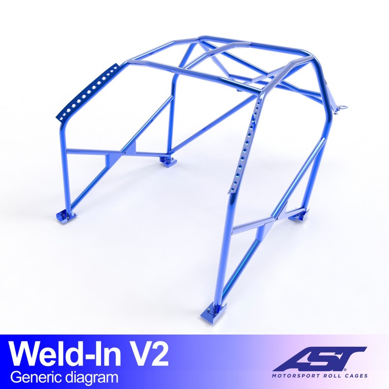 AST Arceau à souder BMW E39 Sedan V2 1 Inlas E39 Sedan V2 rolkooi van AST Roll Cages voor de BMW 5-Serie E39 sedan