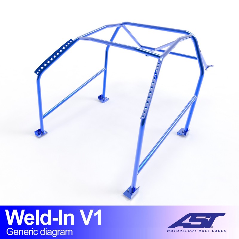 AST Inlas Rolkooi BMW E46 Compact V1 1 Inlas E46 Compact V1 rolkooi van AST Roll Cages voor de BMW E46 3-deurs Compact
