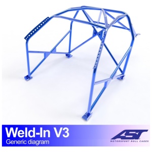 Inlas E46 Touring V3 rolkooi van AST Roll Cages voor de BMW E46 Touring