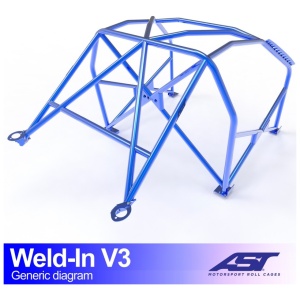 Inlas E46 Touring V3 rolkooi van AST Roll Cages voor de BMW E46 Touring