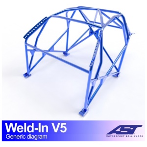 Inlas E82 Coupé V5 rolkooi van AST Roll Cages gemonteerd in de BMW 1-Serie E82 Coupé