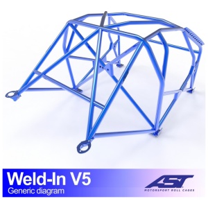 Inlas E82 Coupé V5 rolkooi van AST Roll Cages gemonteerd in de BMW 1-Serie E82 Coupé