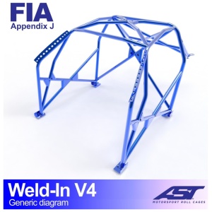 Inlas E87 V4 rolkooi van AST Roll Cages voor de BMW 1-Serie E87 vijfdeurs