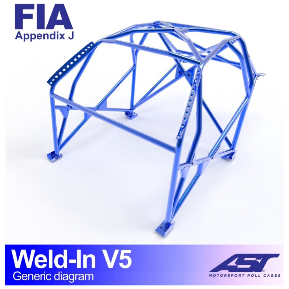 Inlas E87 V5 rolkooi van AST Roll Cages voor de BMW 1-Serie E87 vijfdeurs
