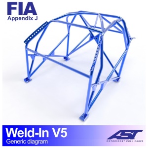 Inlas E90 Sedan V5 volledige rolkooi van AST Roll Cages voor de BMW E90 sedan