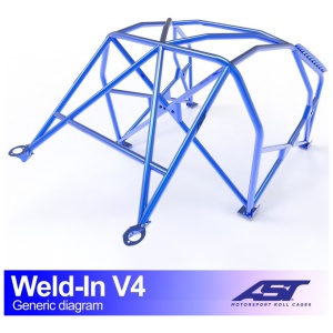 Inlas E91 Touring V4 rolkooi van AST Roll Cages voor de BMW 3-Serie E91 Touring