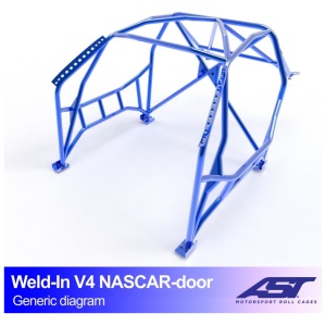 Inlas E92 Coupé V4 NASCAR rolkooi van AST Roll Cages voor de BMW 3-Serie E92 Coupé