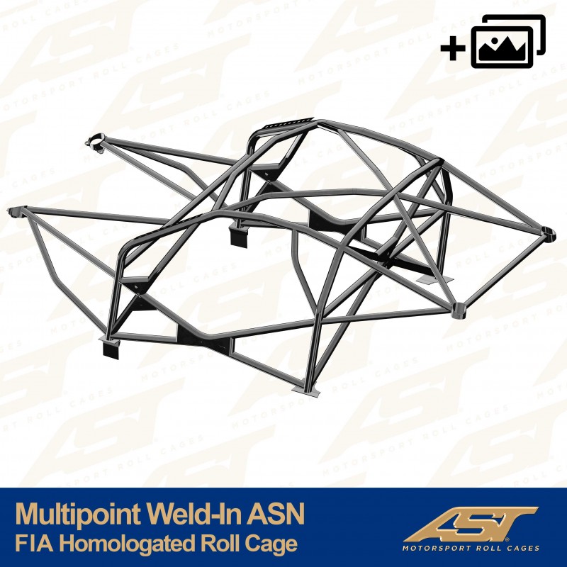 AST Multipoint ASN Weld-in Roll Cage Nissan GT-R R35 Coupé 1 Multipoint ASN R35 roll cage by AST Roll Cages, 12-point weld-in cage for the Nissan GT-R R35 Coupé