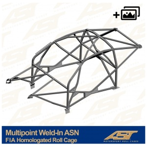 Multipoint ASN R35 roll cage by AST Roll Cages, 12-point weld-in cage for the Nissan GT-R R35 Coupé