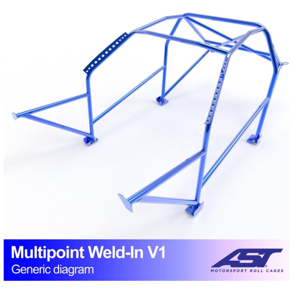 Multipoint E34 Touring V1 rolkooi van AST Roll Cages voor de BMW 5-Serie E34 Touring