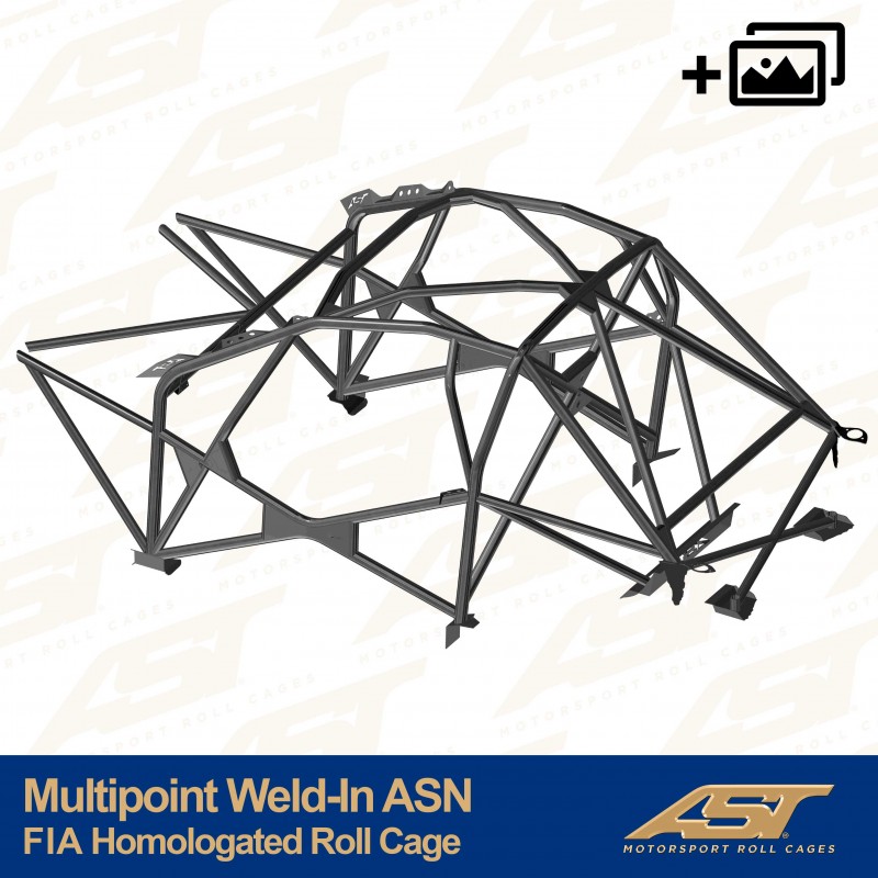 AST Arceau à souder multipoints BMW E46 Coupé ASN FIA 1 Multipoint E46 ASN volledige rolkooi van AST Roll Cages voor de BMW E46 Coupé