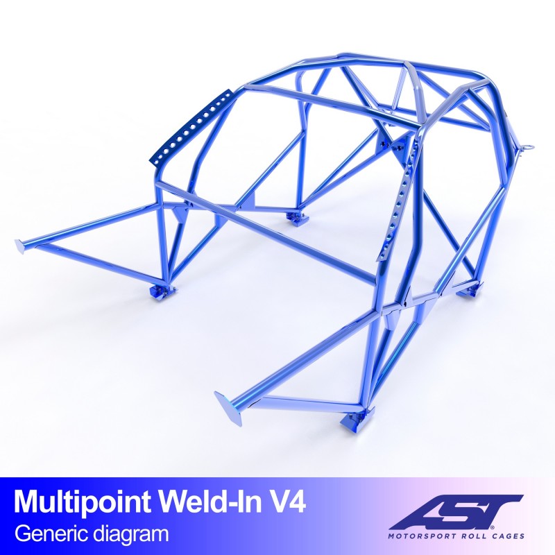 AST Multipoint Inlas Rolkooi BMW E82 Coupé V4 1 Multipoint E82 Coupé V4 rolkooi van AST Roll Cages gemonteerd in de BMW 1-Serie E82 Coupé