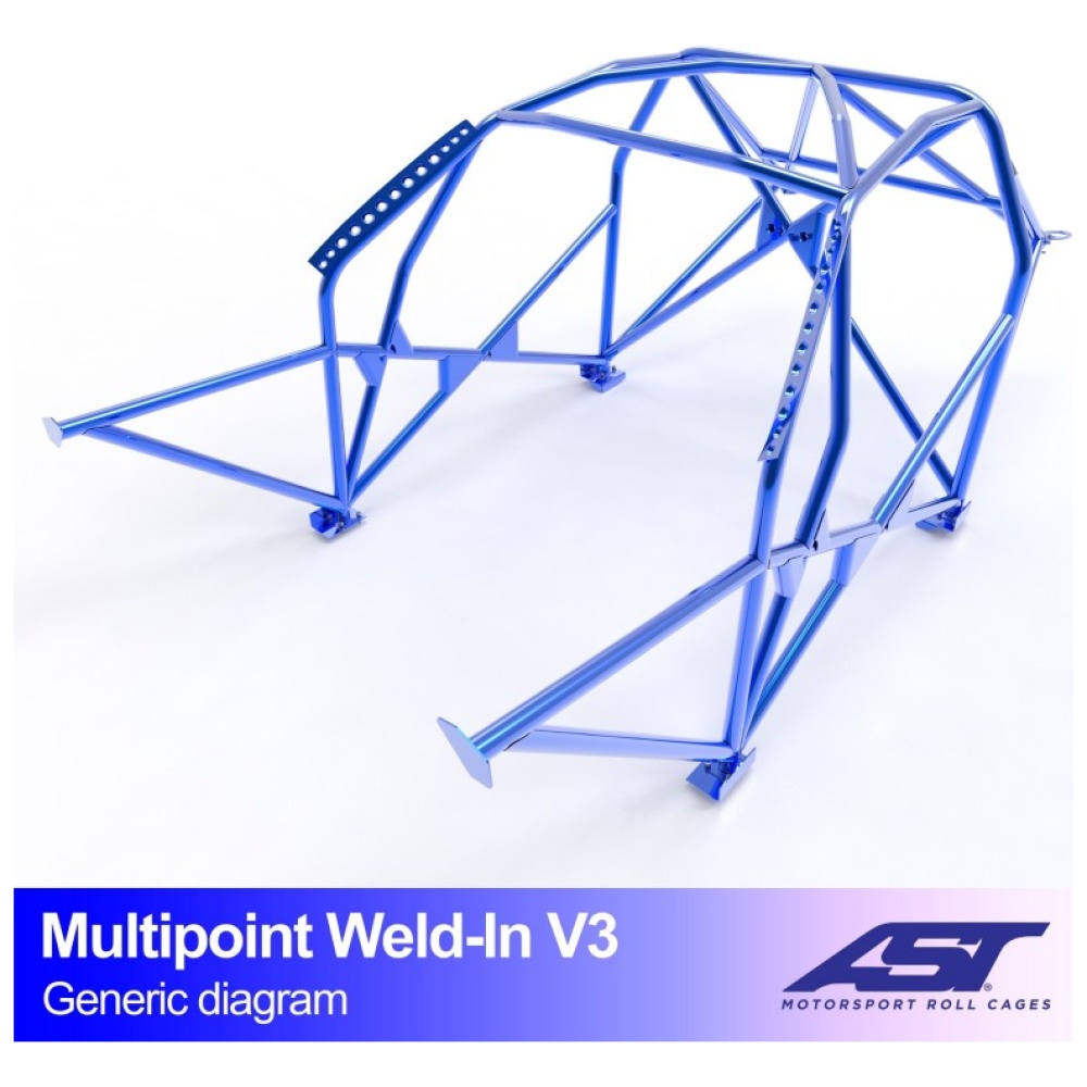 Multipoint E92 Coupé V3 rolkooi van AST Roll Cages voor de BMW 3-Serie E92 Coupé