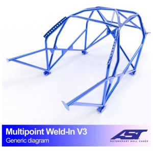 Multipoint E92 Coupé V3 rolkooi van AST Roll Cages voor de BMW 3-Serie E92 Coupé