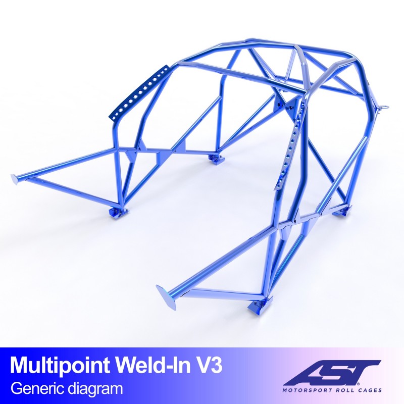AST Multipoint Inlas Rolkooi BMW E92 Coupé V3 1 Multipoint E92 Coupé V3 rolkooi van AST Roll Cages voor de BMW 3-Serie E92 Coupé