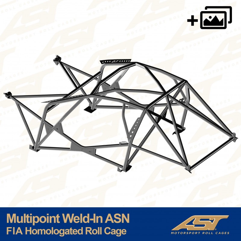 AST Multipoint Inlas Rolkooi BMW F82 Coupé ASN FIA 1 Multipoint F82 Coupé ASN FIA inlas rolkooi van AST Roll Cages voor de BMW M4 F82 Coupé