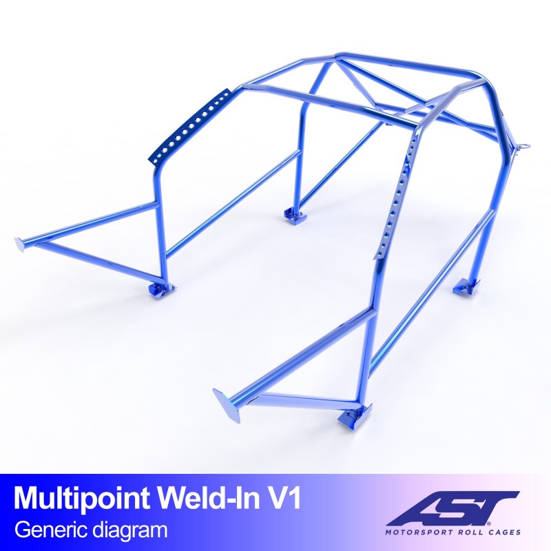 AST Multipoint Inlas Rolkooi BMW Z3 Roadster V1 1 Multipoint Z3 Roadster V1 rolkooi van AST Roll Cages voor de BMW Z3 Roadster
