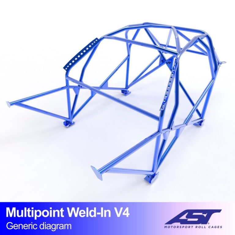 AST Multipoint S15 Coupé V4 volledige rolkooi met harnasbalk voor de Nissan Silvia S15