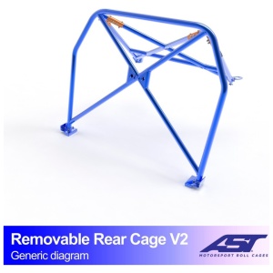 Uitneembare halve kooi E91 Touring V2 rolkooi van AST Roll Cages voor de BMW 3-Serie E91 Touring