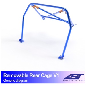 Uitneembare halve kooi F82 Coupé V1 van AST Roll Cages voor de BMW M4 F82 Coupé
