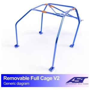 Uitneembare rolkooi E30 Touring AWD V2 van AST Roll Cages voor de BMW E30 325iX Touring
