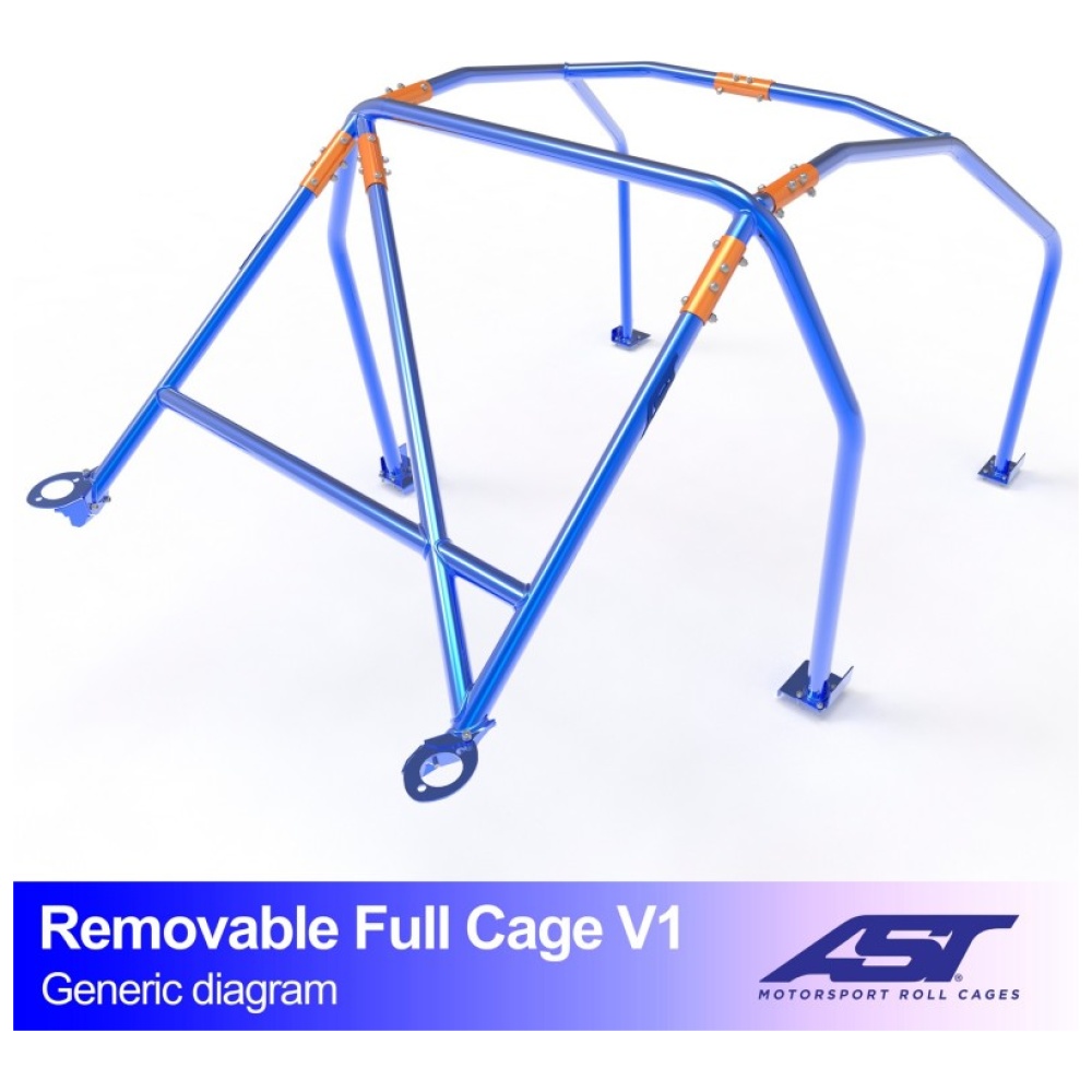 Uitneembare rolkooi E46 Sedan V1 van AST Roll Cages voor de BMW E46 Sedan