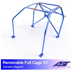 Uitneembare rolkooi E46 Touring V3 van AST Roll Cages voor de BMW E46 Touring