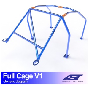 Volledige rolkooi E46 Coupé V1 van AST Roll Cages voor de BMW 3-Serie E46 Coupé